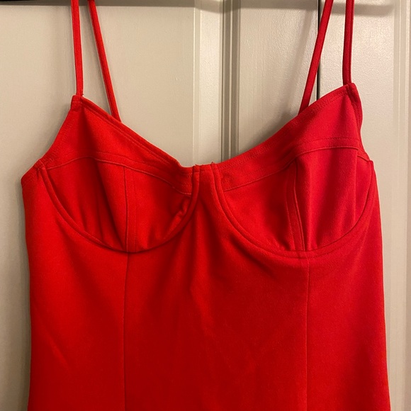 Red Underwire Body-con Dress Size M - Picture 2 of 5